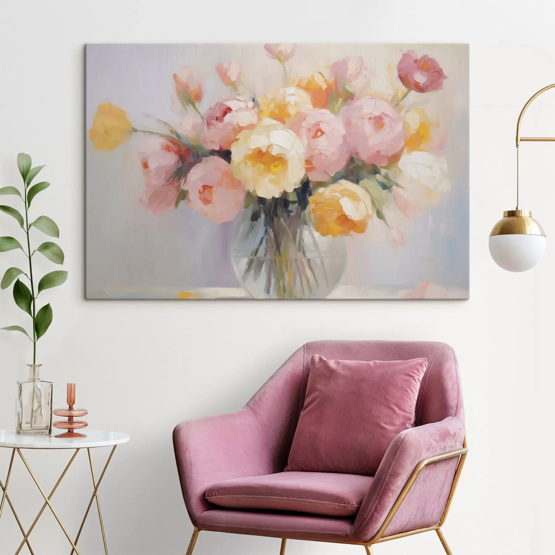 murales de pared Un ramo de flores en un jarrón s48592