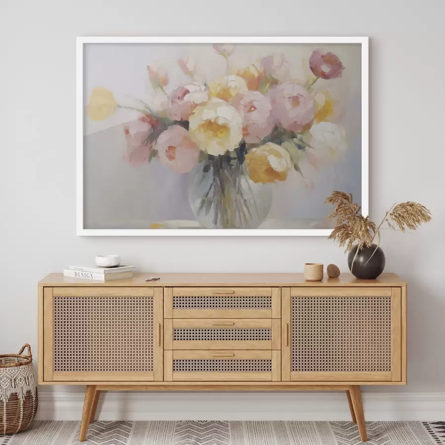 murales de pared Un ramo de flores en un jarrón f48592