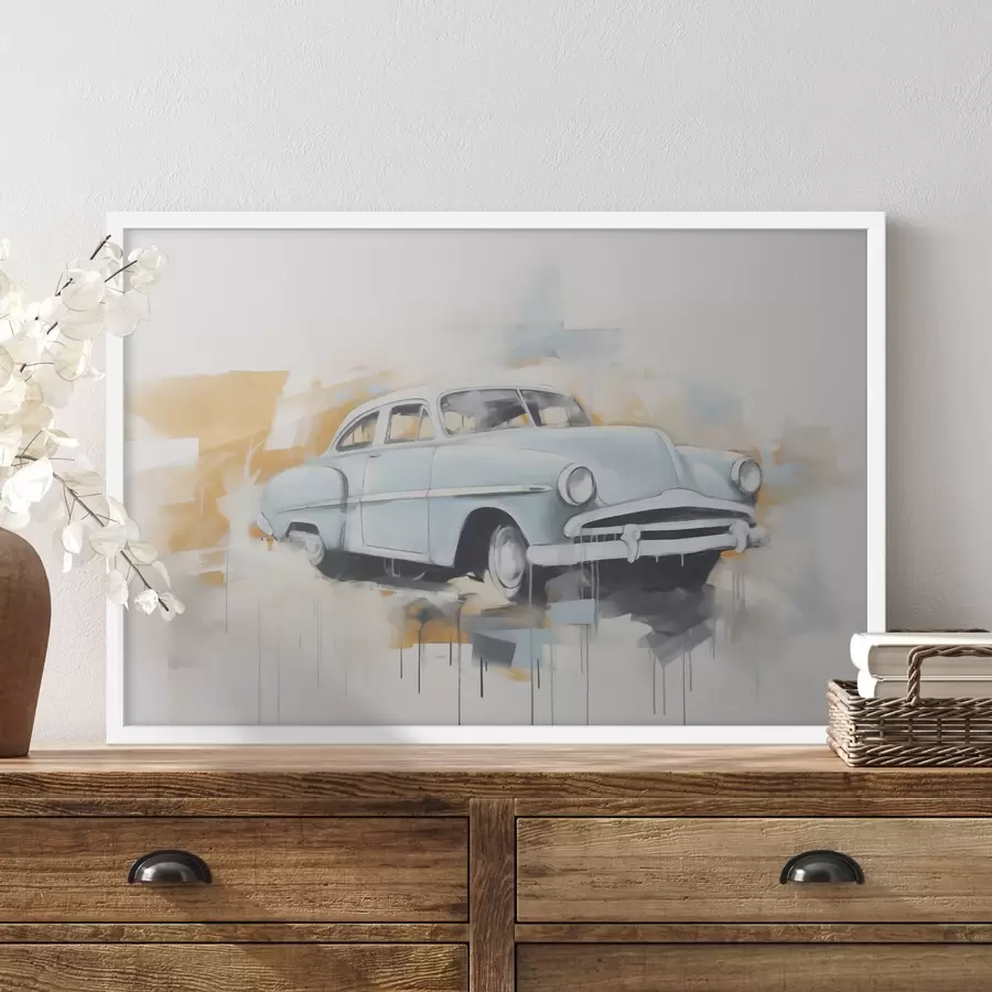 murales de pared Abstracción con un coche f48595