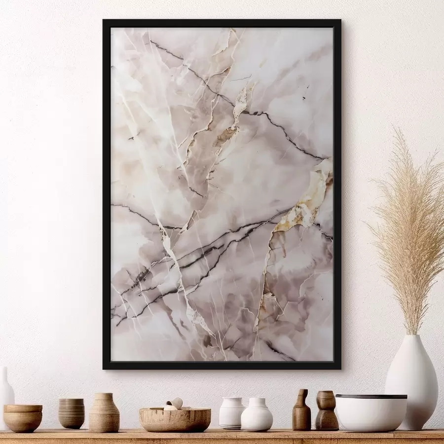 murales de pared Textura de mármol, color beige f48571