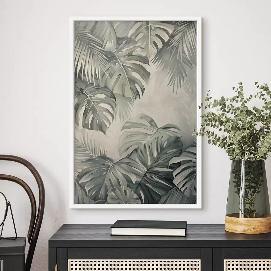 murales de pared Hojas tropicales, botánica f48575