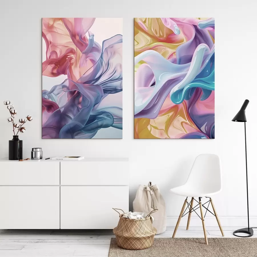 murales de pared Formas de colores m30276