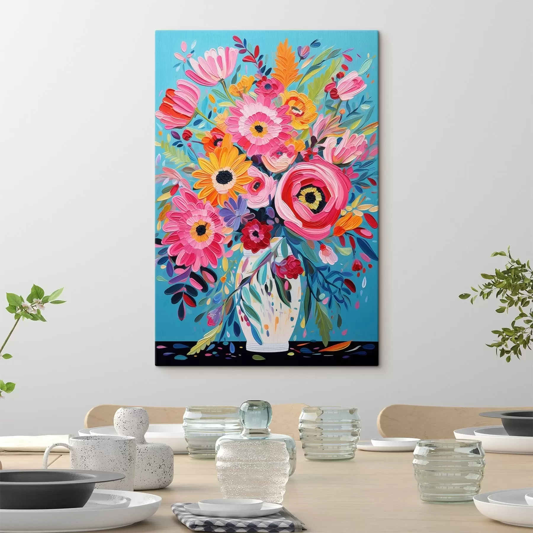 murales de pared Flores brillantes s48644