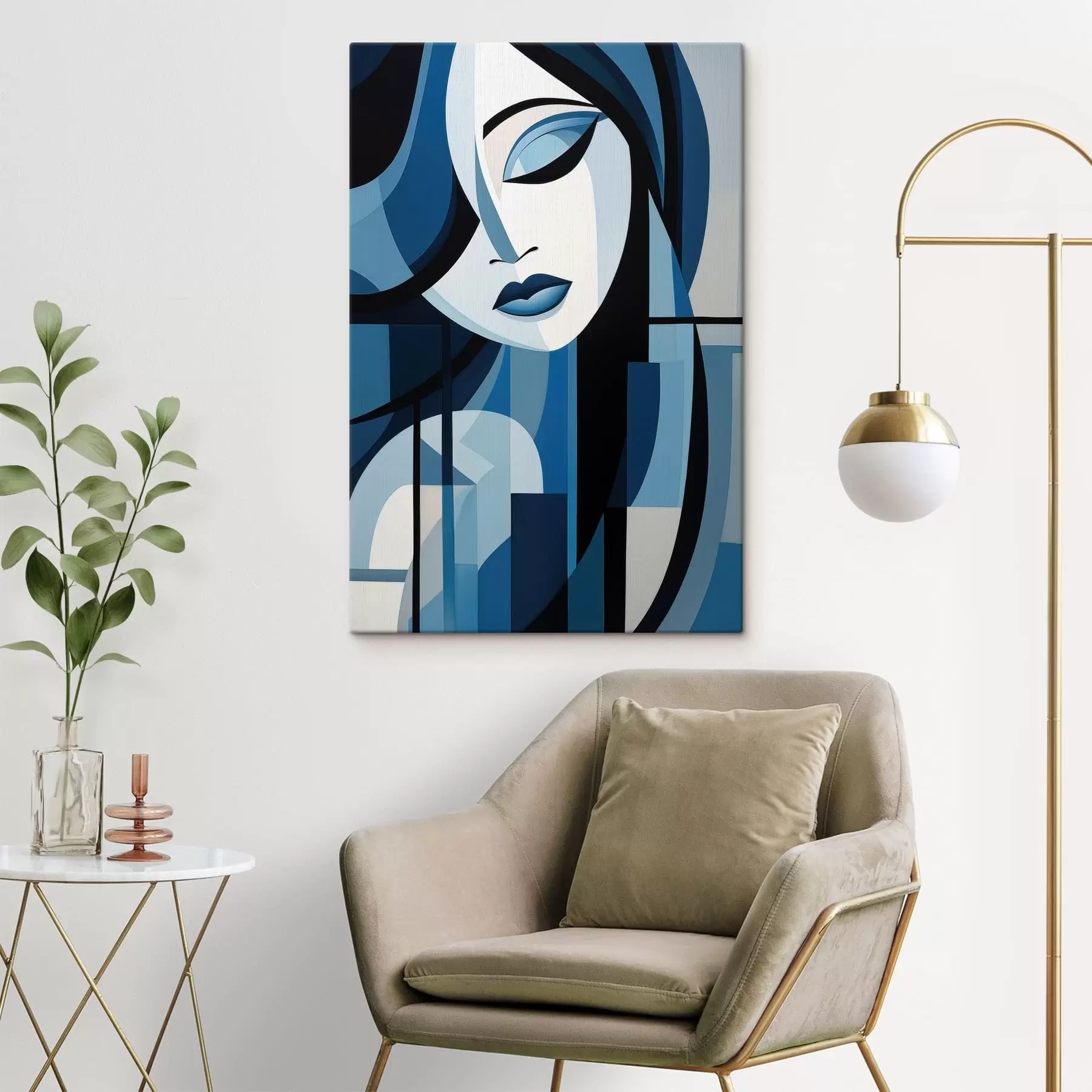 murales de pared Cara abstracta s48661