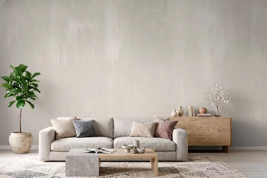 murales de pared Fondo beige claro con una sutil textura vertical w05121