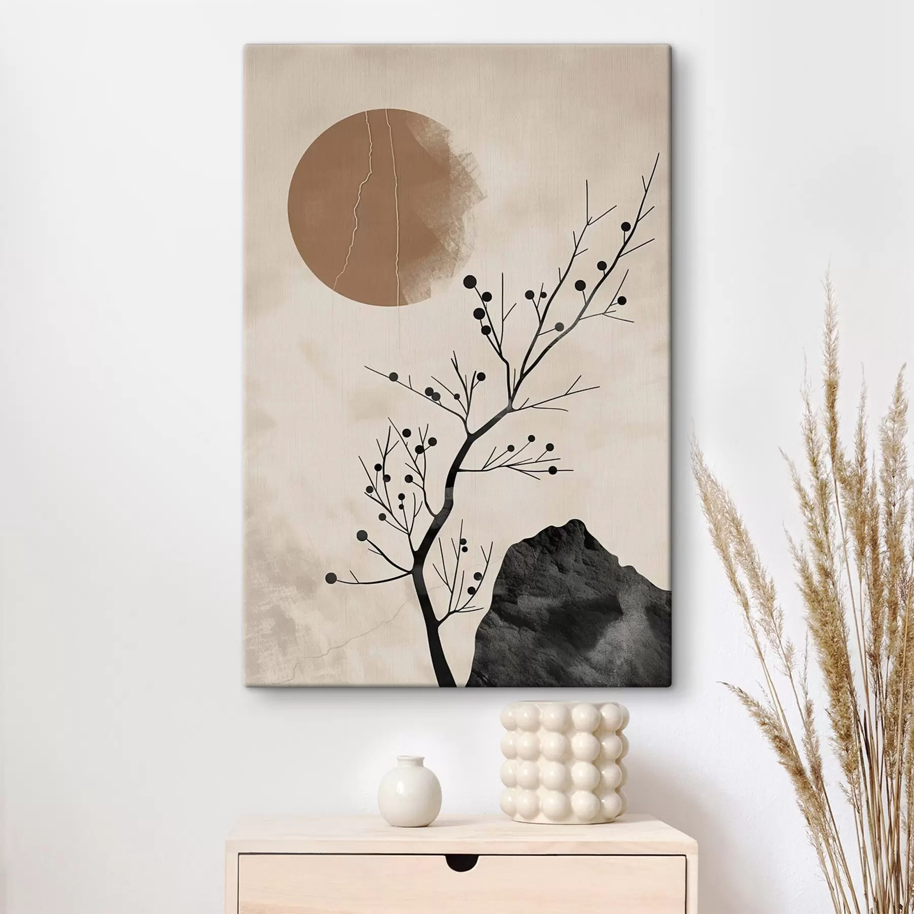murales de pared Estilo japonés, serenidad y equilibrio s48631