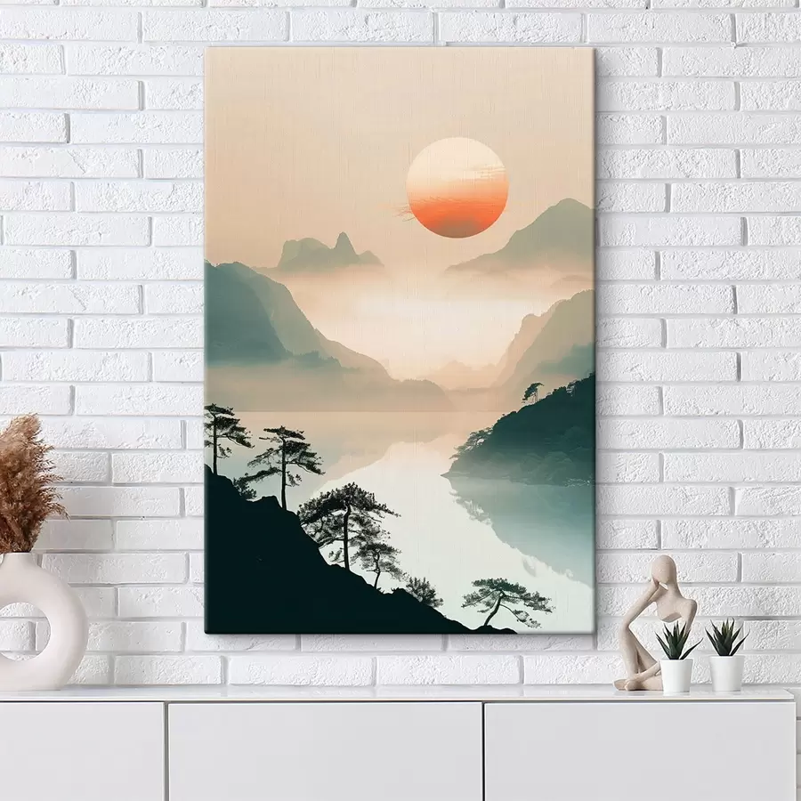 murales de pared Ramas de bambú, estilo oriental s48632