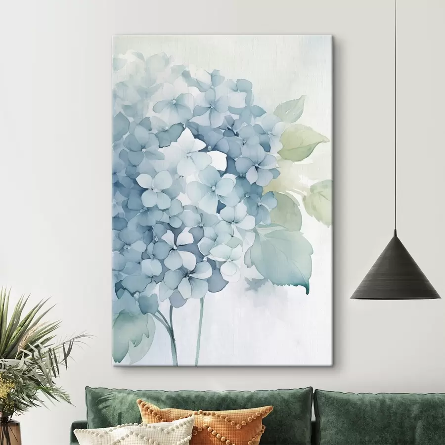 murales de pared Hortensias azules s48635