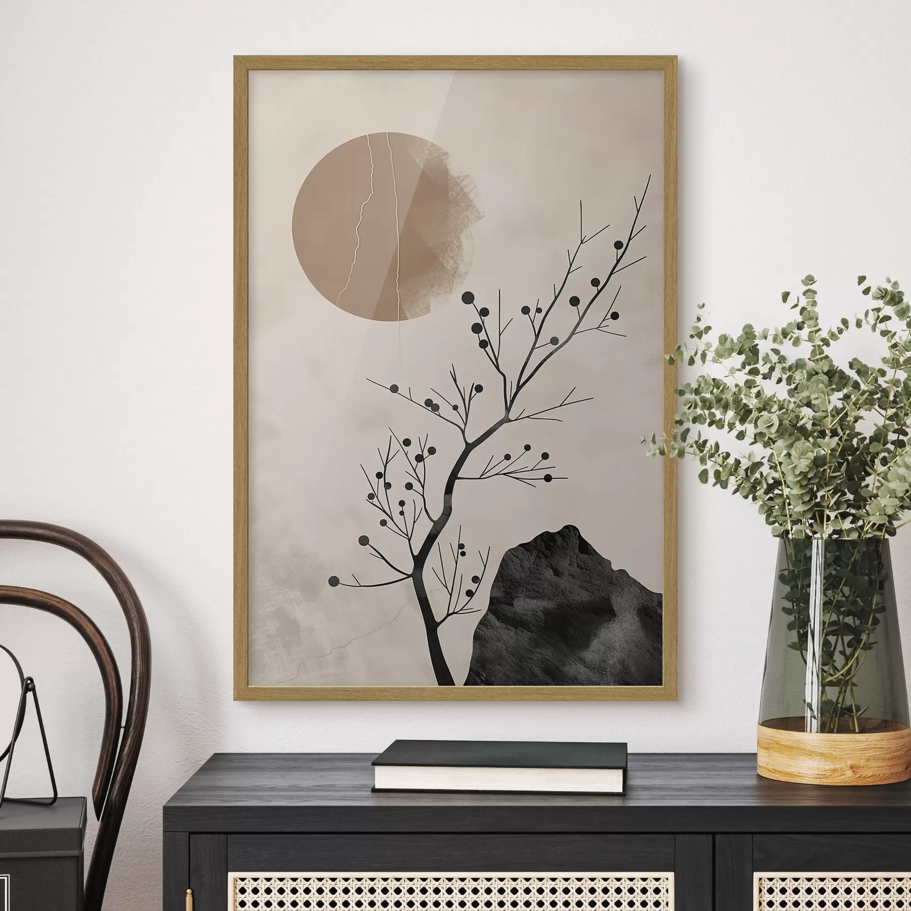 murales de pared Estilo japonés, serenidad y equilibrio f48631