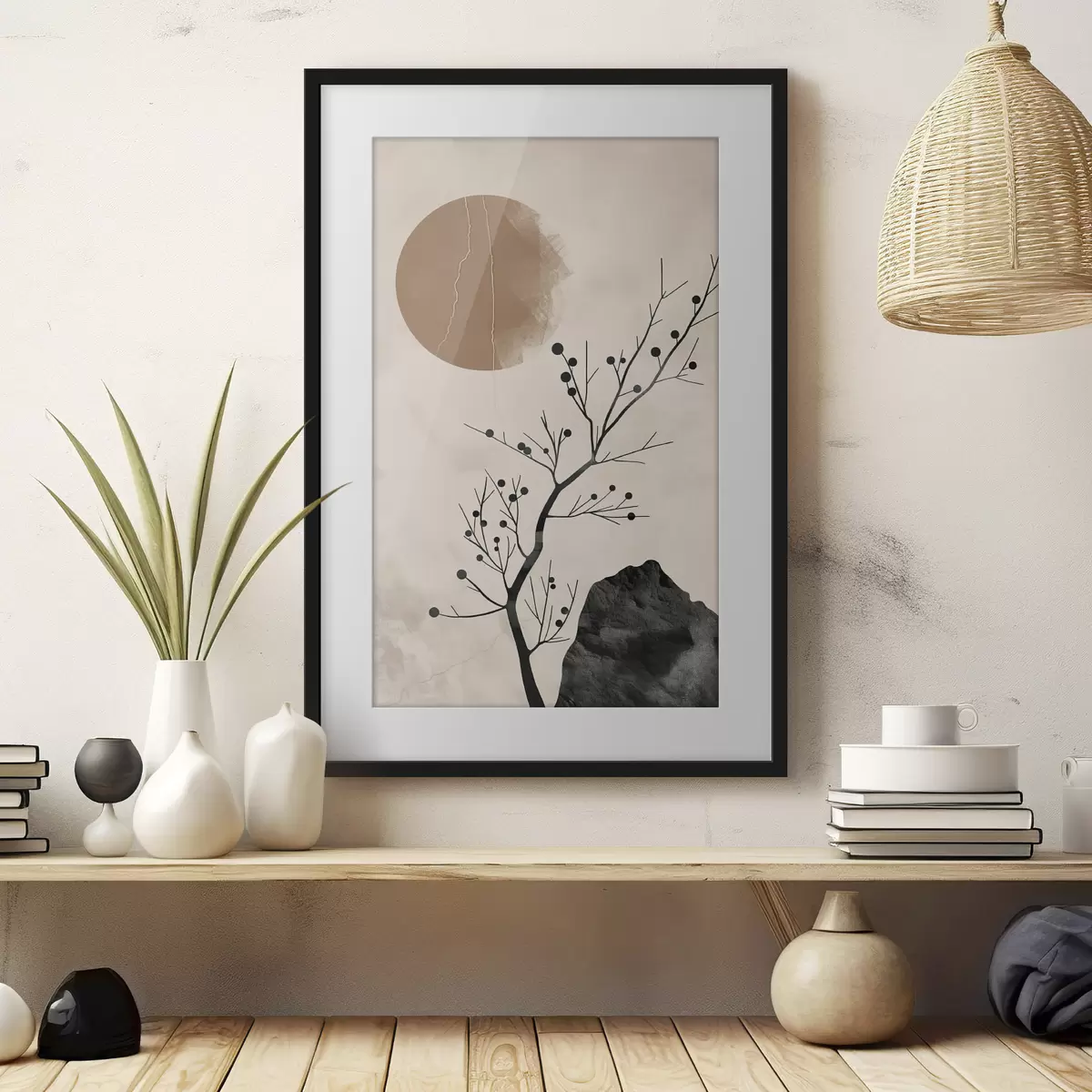 Poster Estilo japonés, serenidad y equilibrio f48631