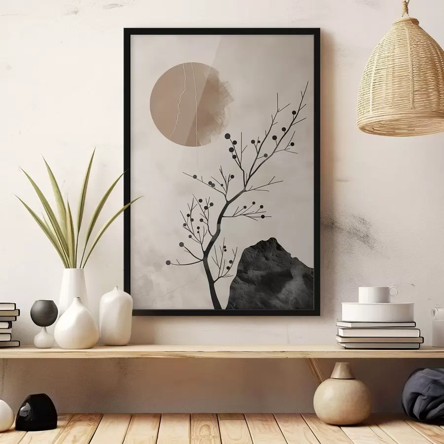 murales de pared Estilo japonés, serenidad y equilibrio f48631