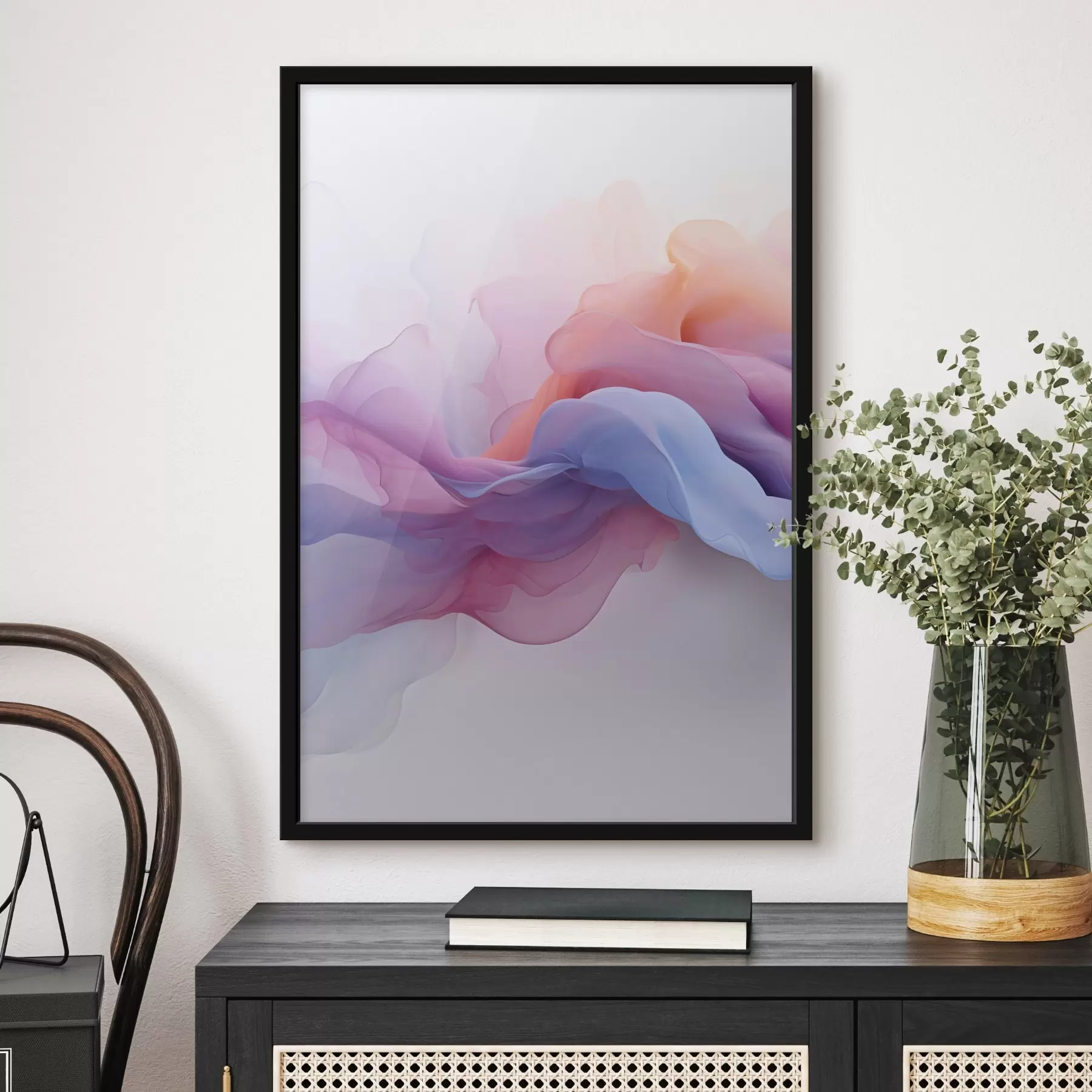 murales de pared Resumen: rosa y morado f48637