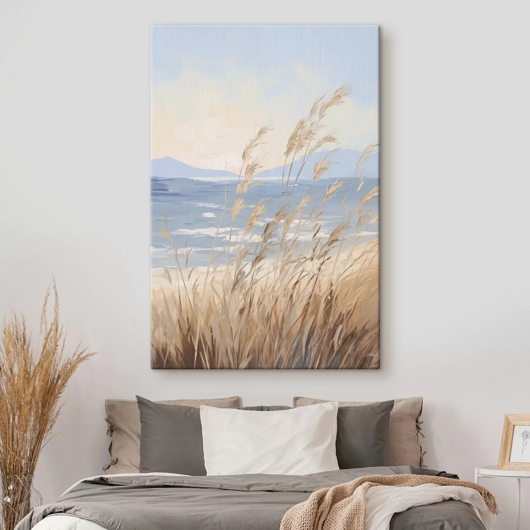 murales de pared Pintura que imita un paisaje costero s48679