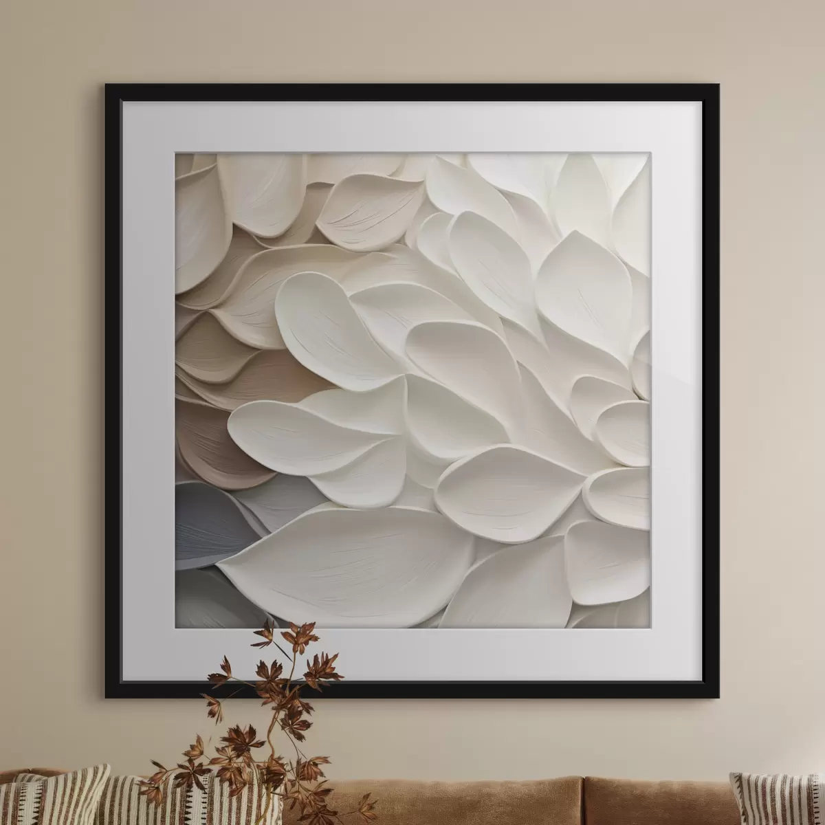 Poster Pétalos abstractos: imitación de una pintura f48676