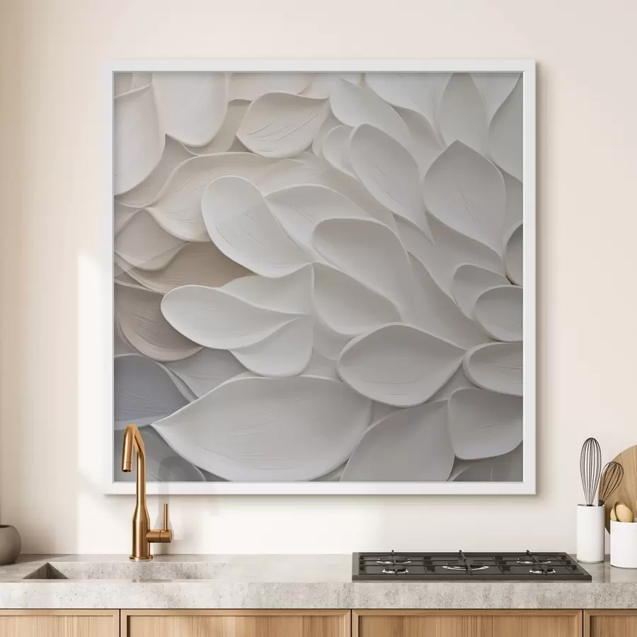 murales de pared Pétalos abstractos: imitación de una pintura f48676