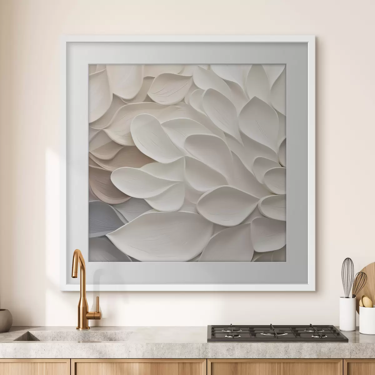 Poster Pétalos abstractos: imitación de una pintura f48676