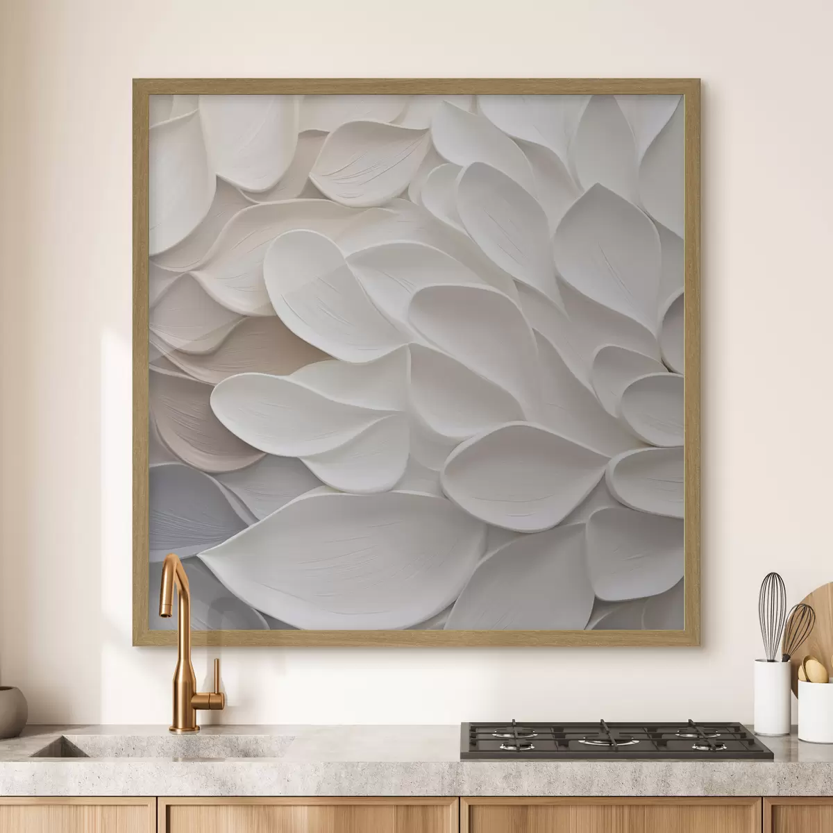 Poster Pétalos abstractos: imitación de una pintura f48676