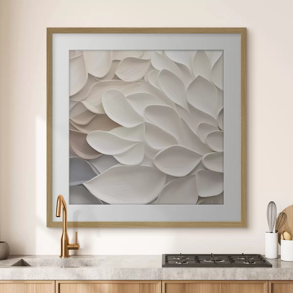 Poster Pétalos abstractos: imitación de una pintura f48676