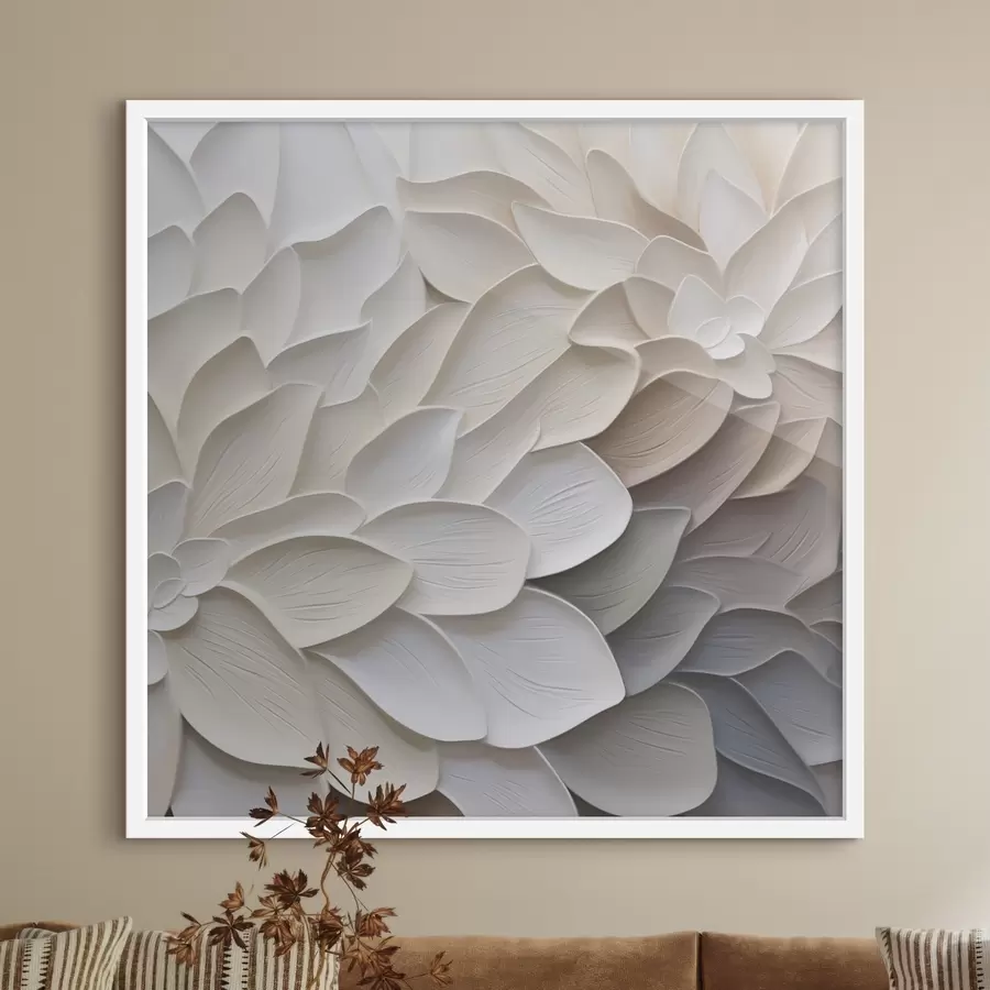 murales de pared Pétalos abstractos: imitación de una pintura f48677
