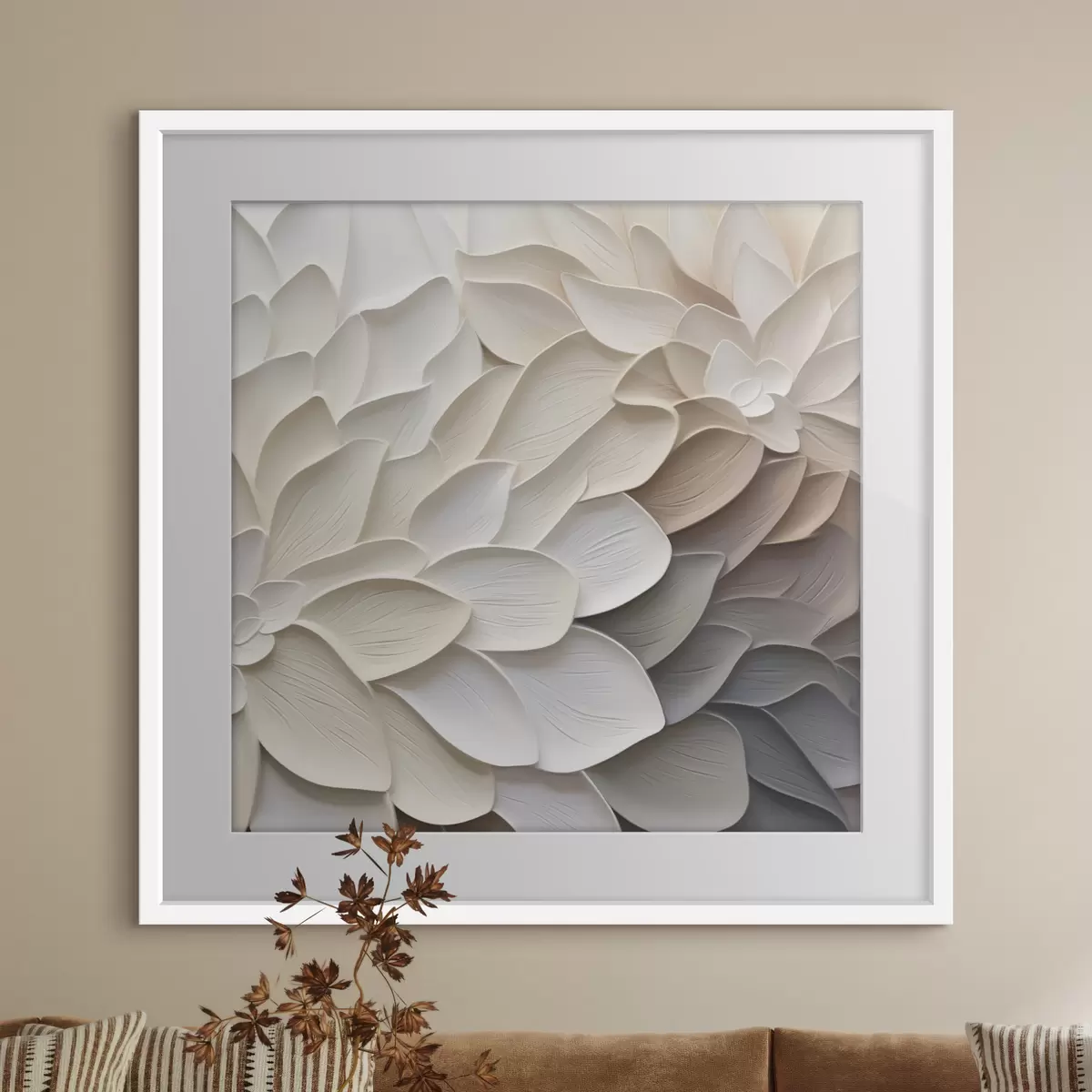 Poster Pétalos abstractos: imitación de una pintura f48677