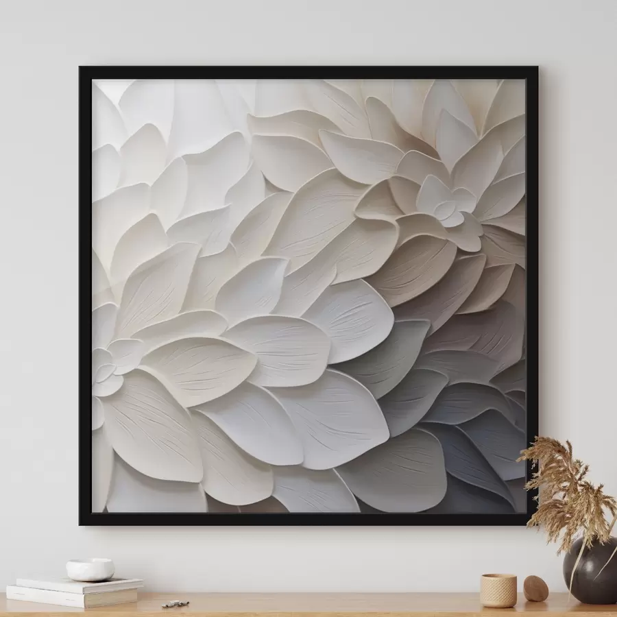 murales de pared Pétalos abstractos: imitación de una pintura f48677