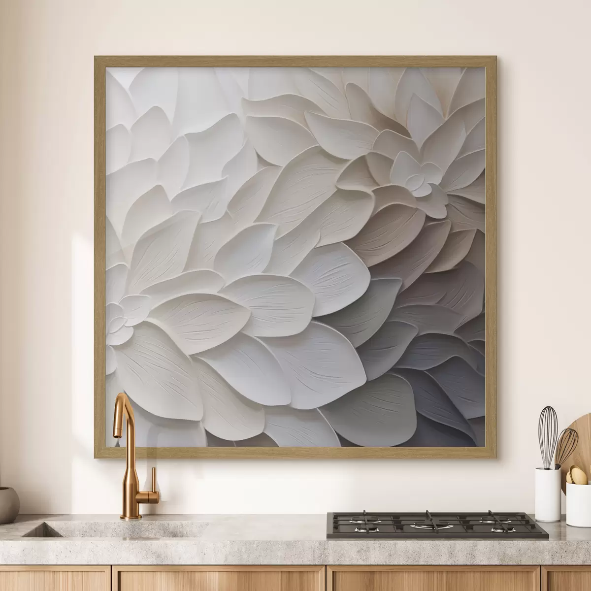 Poster Pétalos abstractos: imitación de una pintura f48677