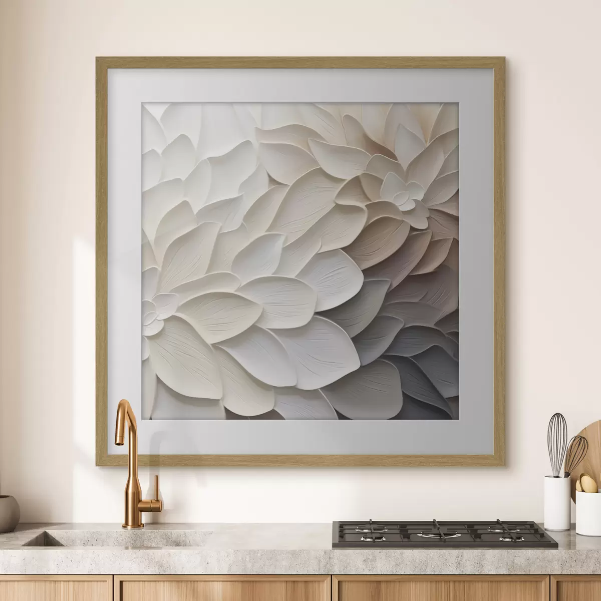 Poster Pétalos abstractos: imitación de una pintura f48677