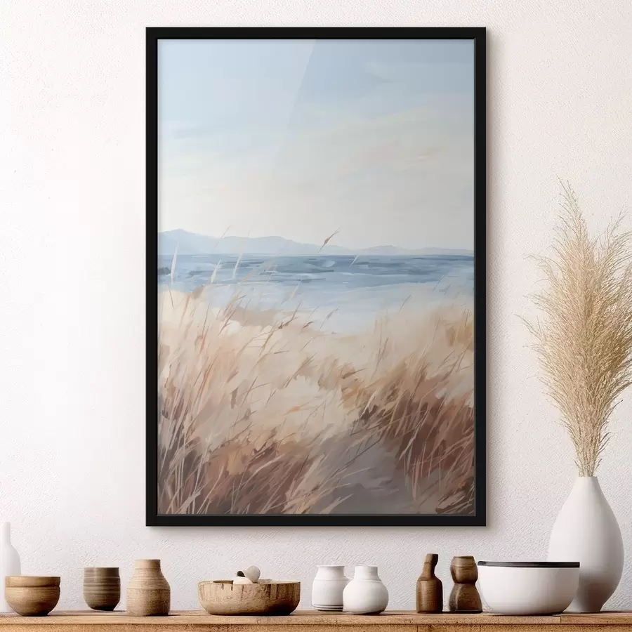 murales de pared Pintura que imita un paisaje costero f48678