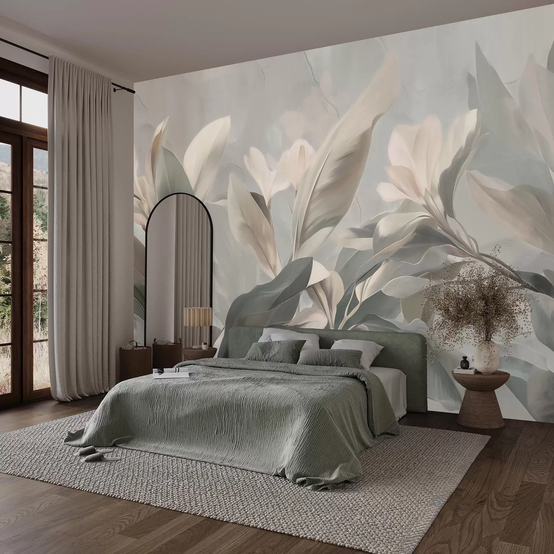 murales de pared Ternura tropical w09693