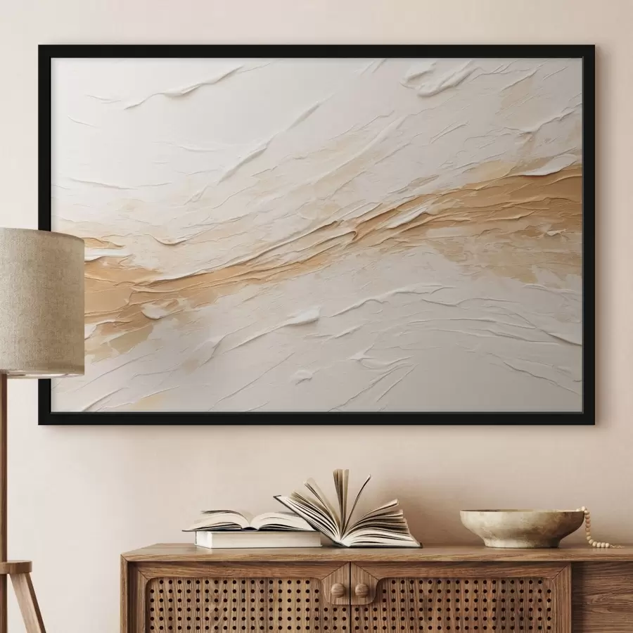 murales de pared Textura ligera con pinceladas y degradados en tonos beige f48616