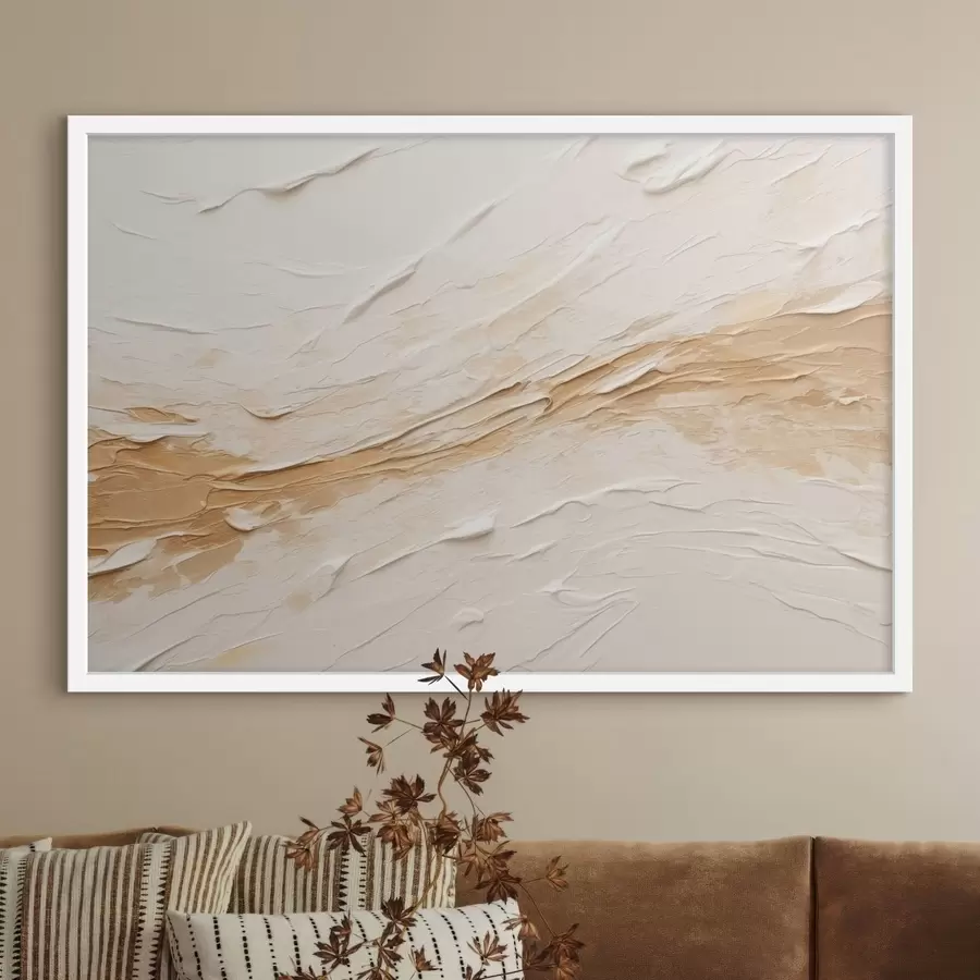 murales de pared Textura ligera con pinceladas y degradados en tonos beige f48616