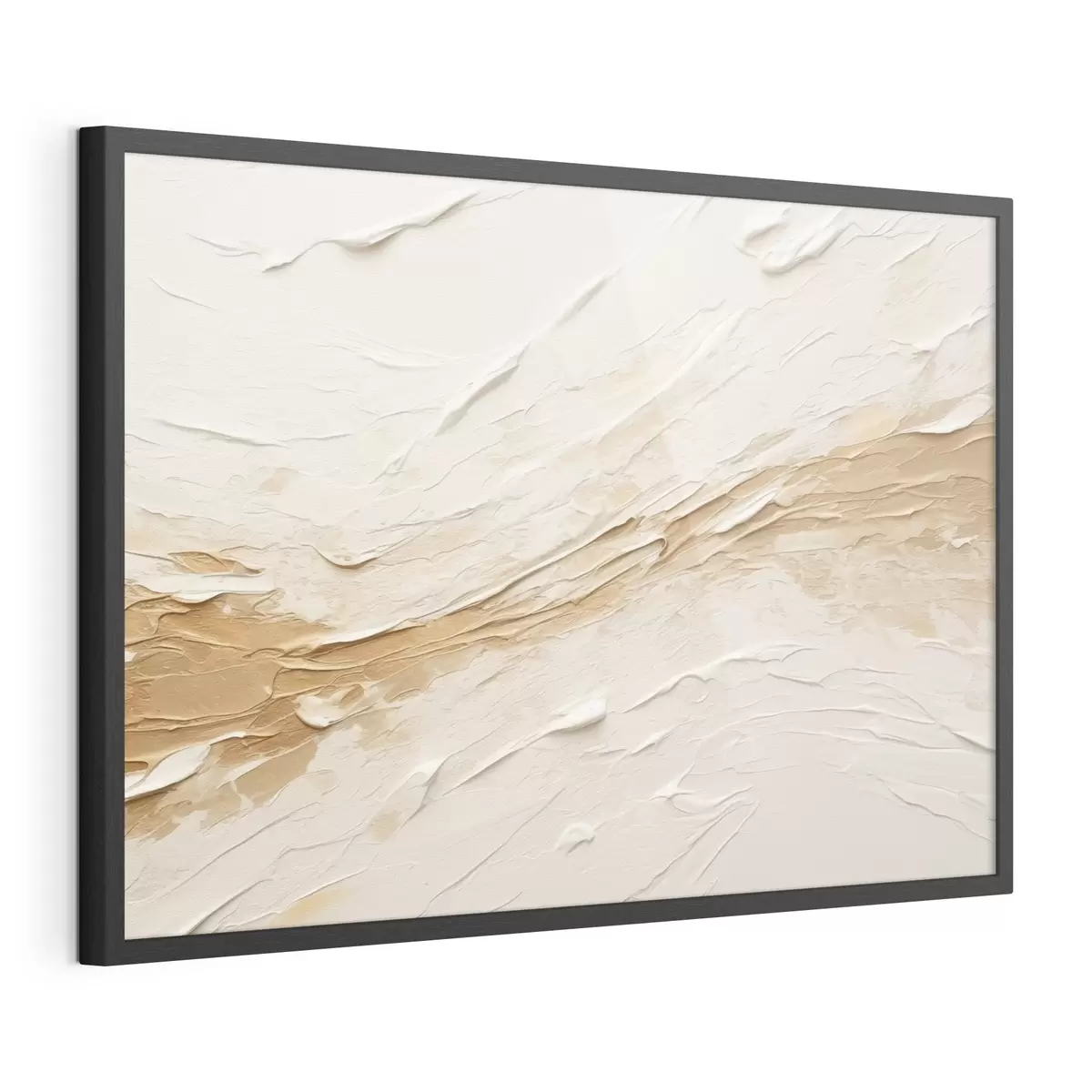 Poster Textura ligera con pinceladas y degradados en tonos beige f48616