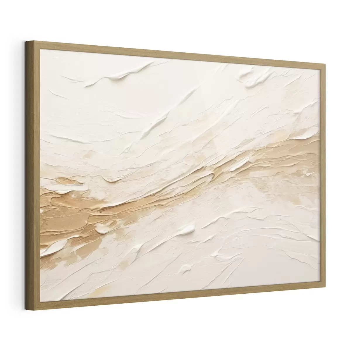Poster Textura ligera con pinceladas y degradados en tonos beige f48616