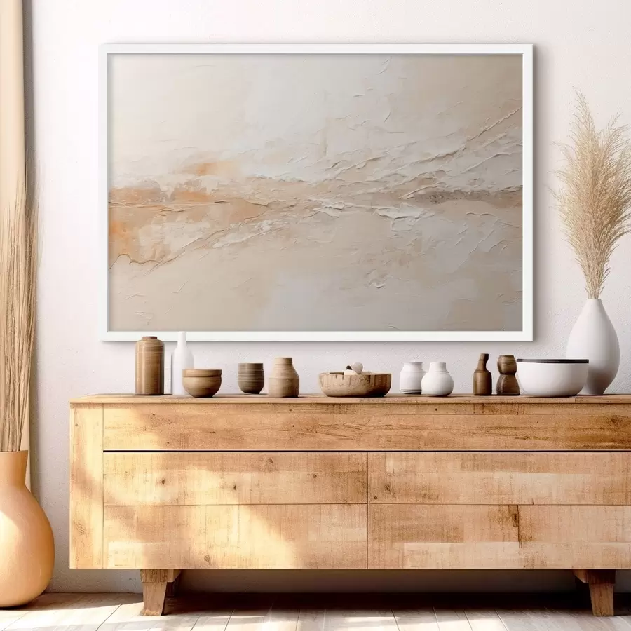 murales de pared Textura abstracta con trazos en tonos beige cálidos f48625