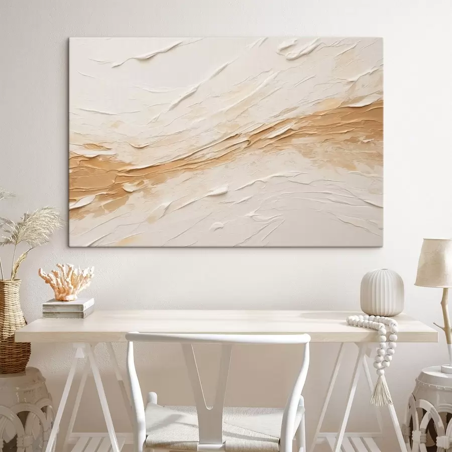 murales de pared Textura ligera con pinceladas y degradados en tonos beige s48616