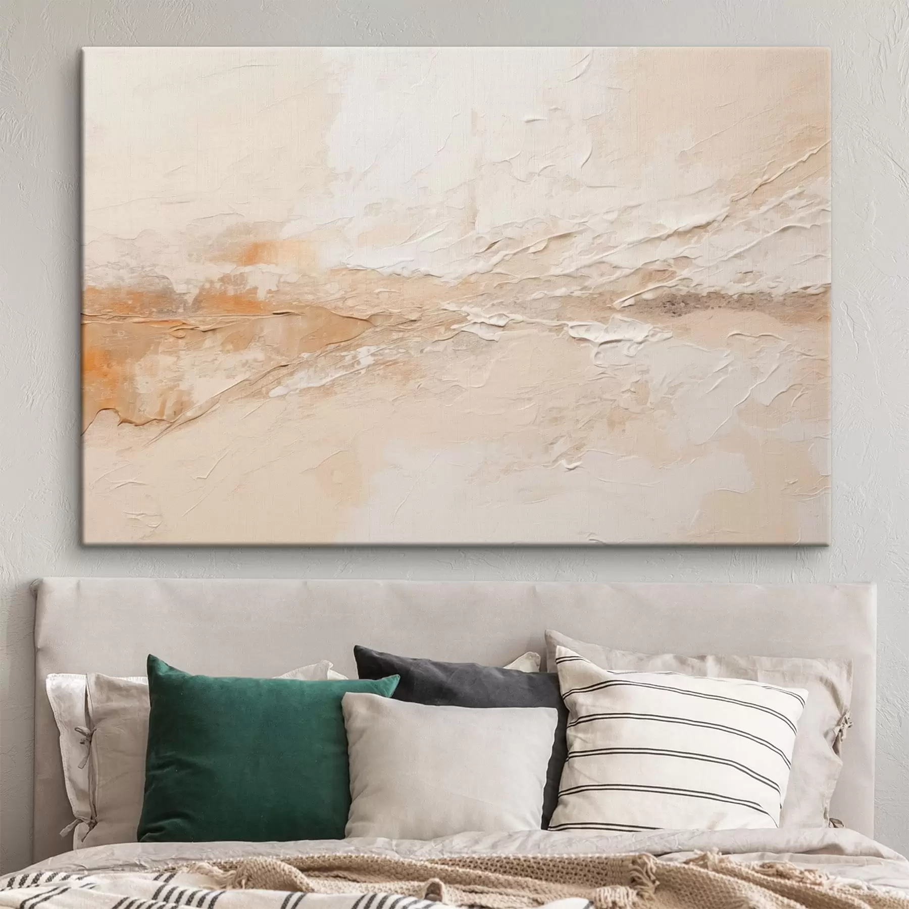 murales de pared Textura abstracta con trazos en tonos beige cálidos s48625
