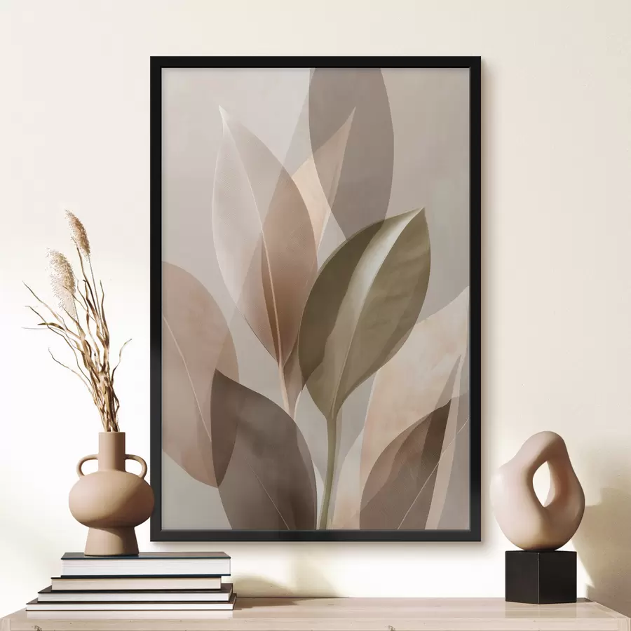 murales de pared Hojas abstractas f48610