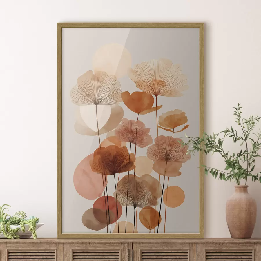 murales de pared Tallos a distintas alturas f48706