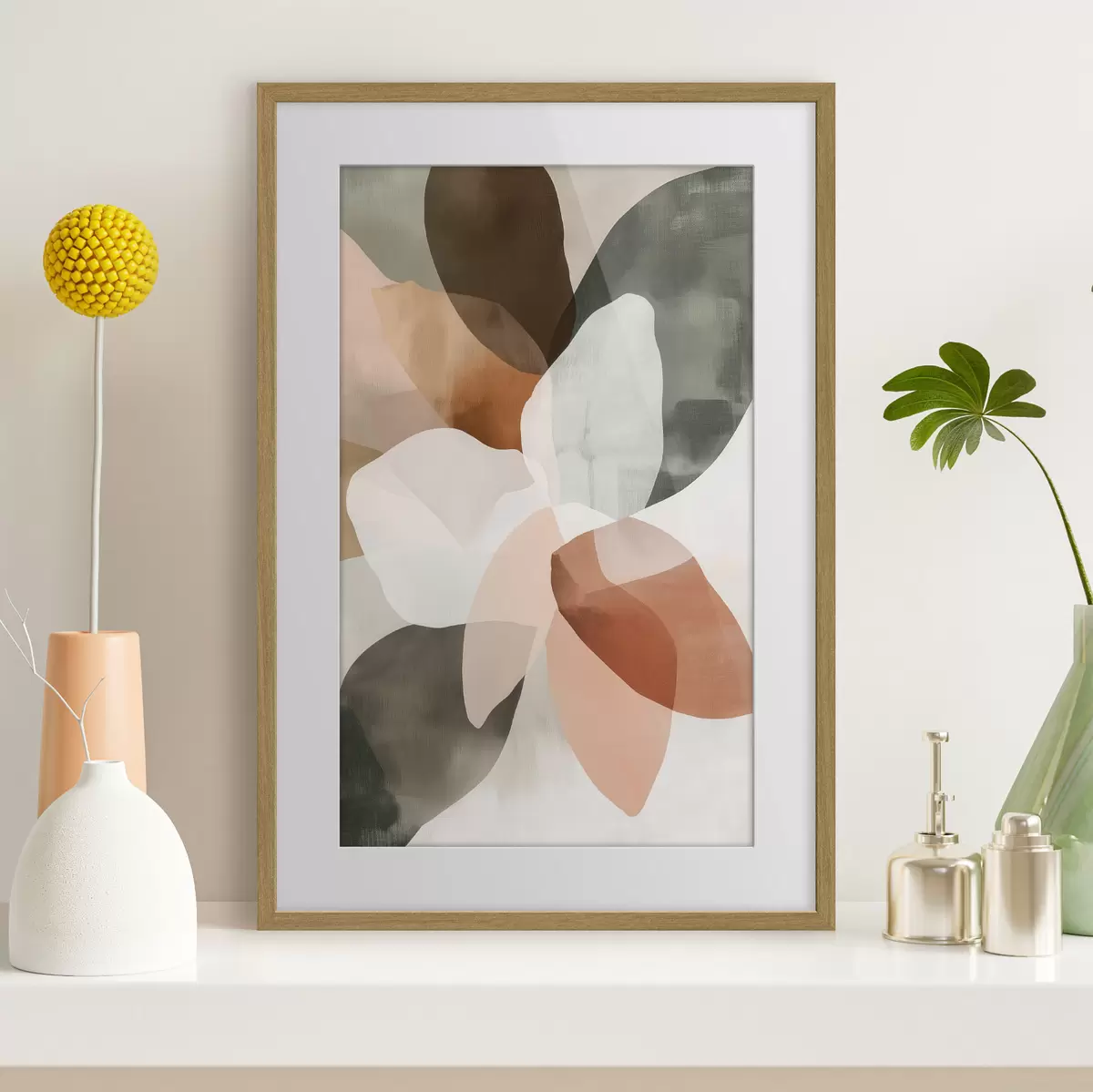 Poster flores abstractas f48714