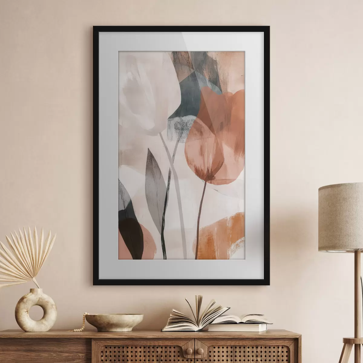 Poster flores abstractas f48715