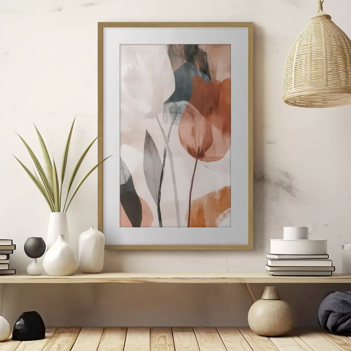 Poster flores abstractas f48715