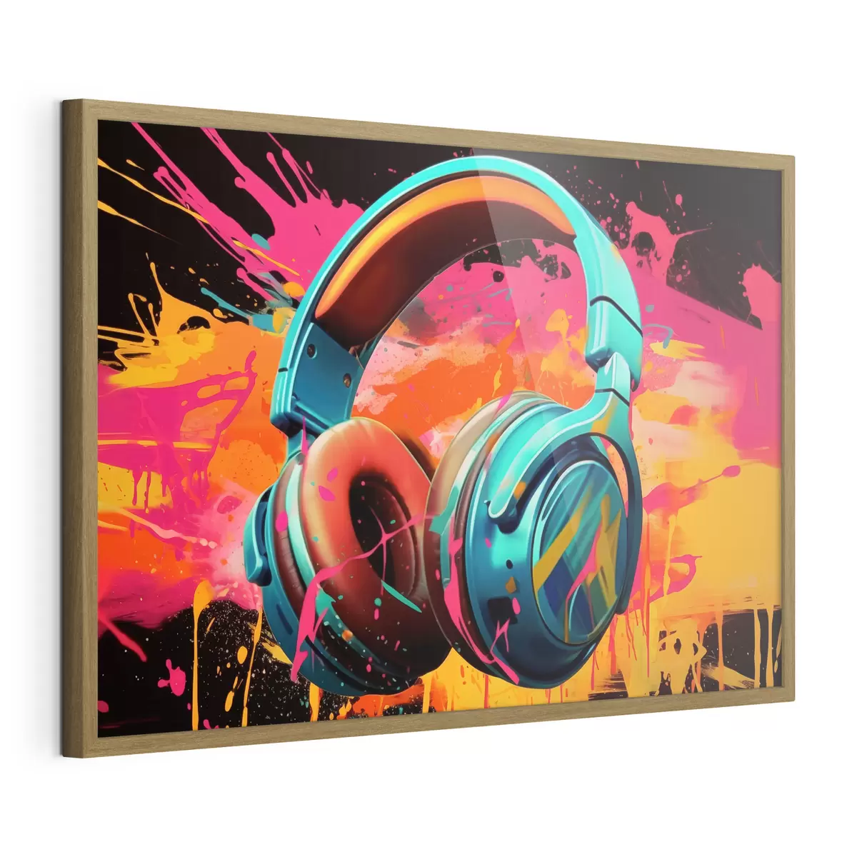 Poster Auriculares de colores vivos f48720
