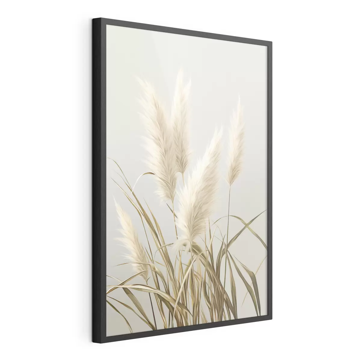 Poster Varias plantas altas de hierba de la pampa, con hojas largas y delgadas f48723