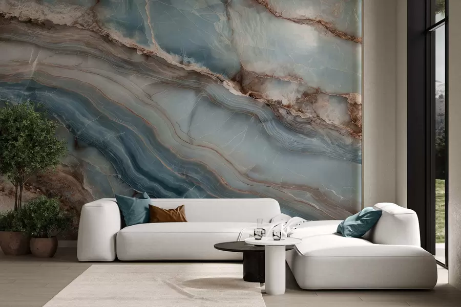murales de pared Ondas de mármol w05488
