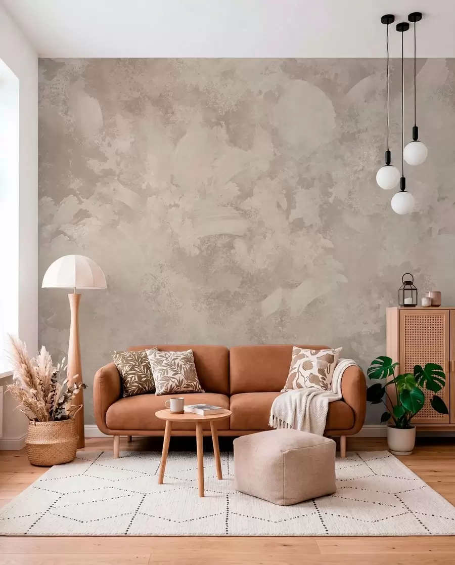 murales de pared Pinceladas de tiza en arena w05160