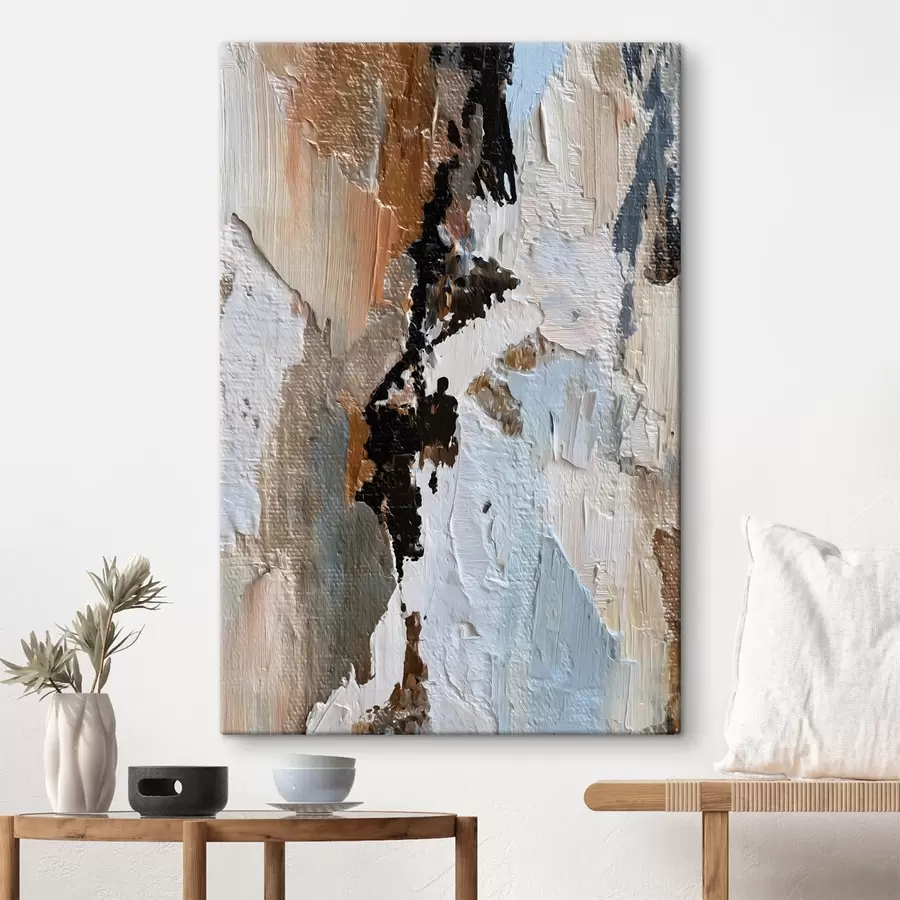 murales de pared abstracción expresiva; imitación de la pintura s48784