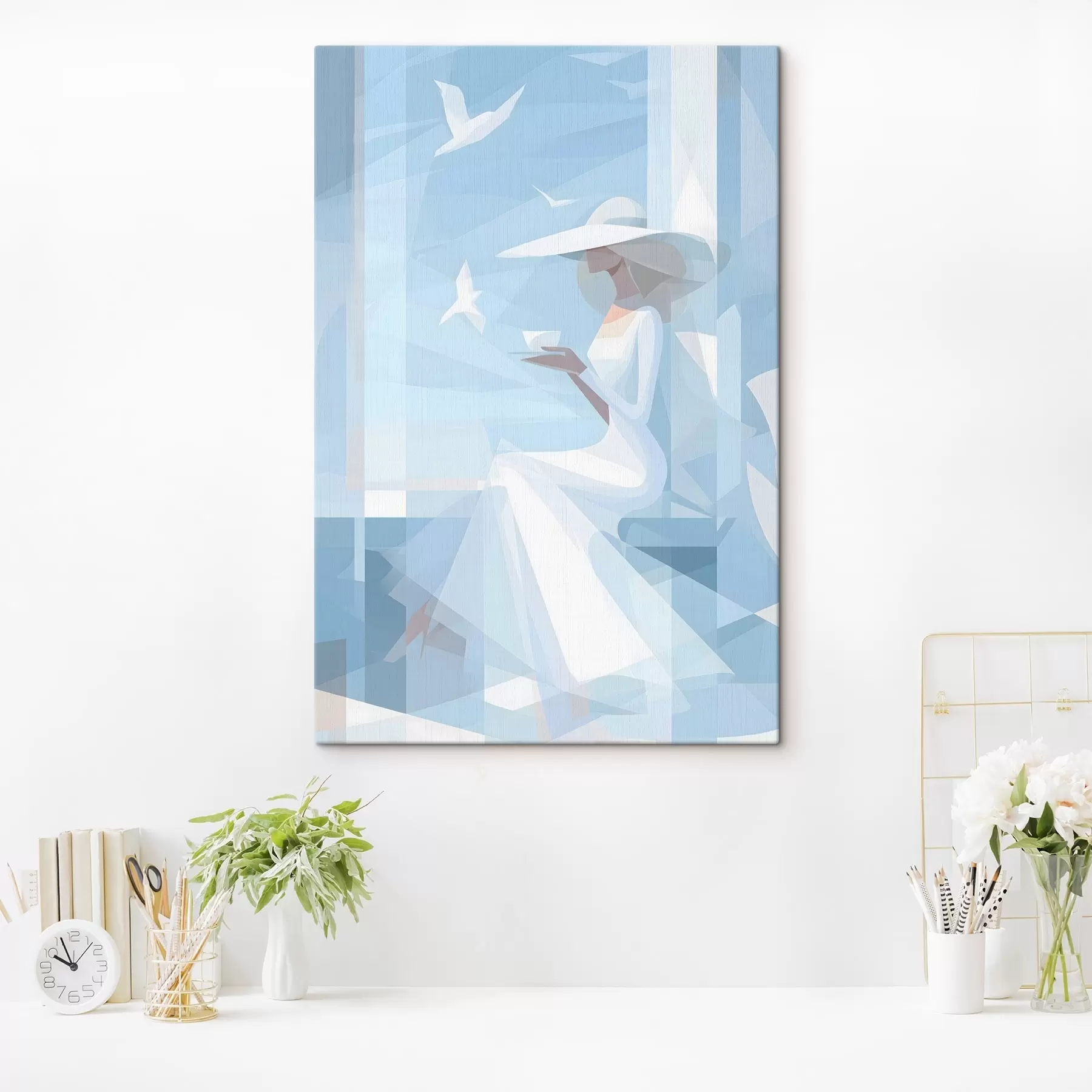 murales de pared un café matutino junto al mar s48792