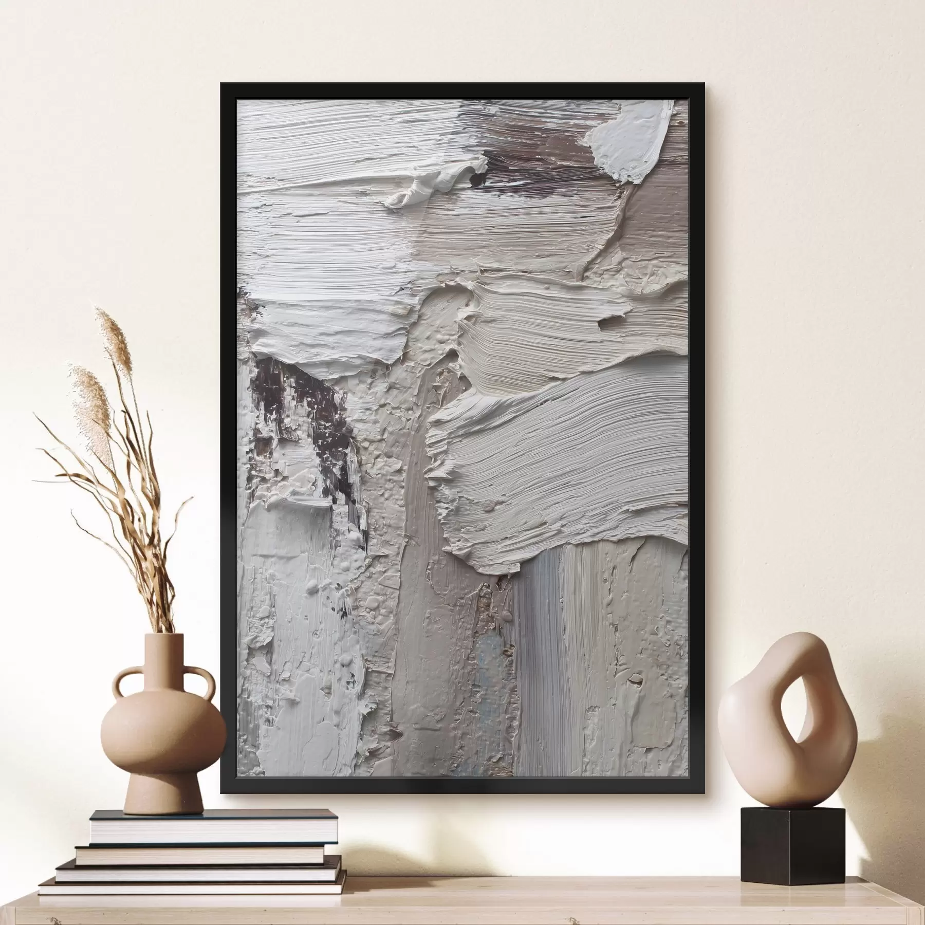 murales de pared pinceladas amplias y abstractas en tonos pastel f48780