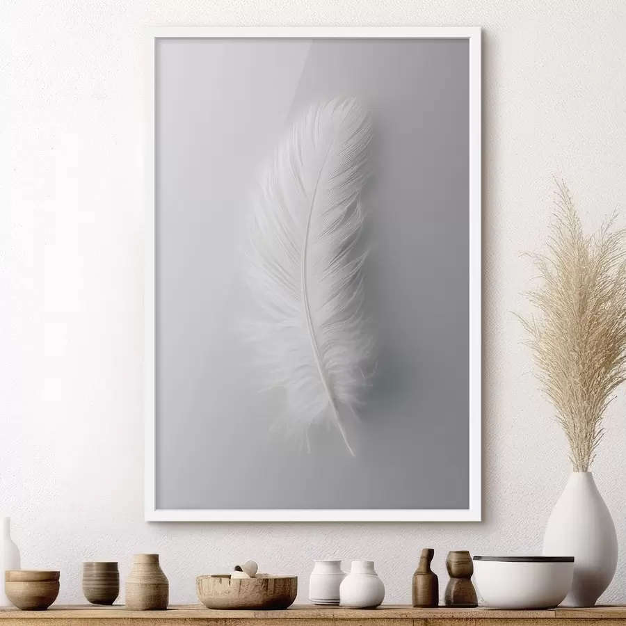 murales de pared una elegante pluma de cisne f48782