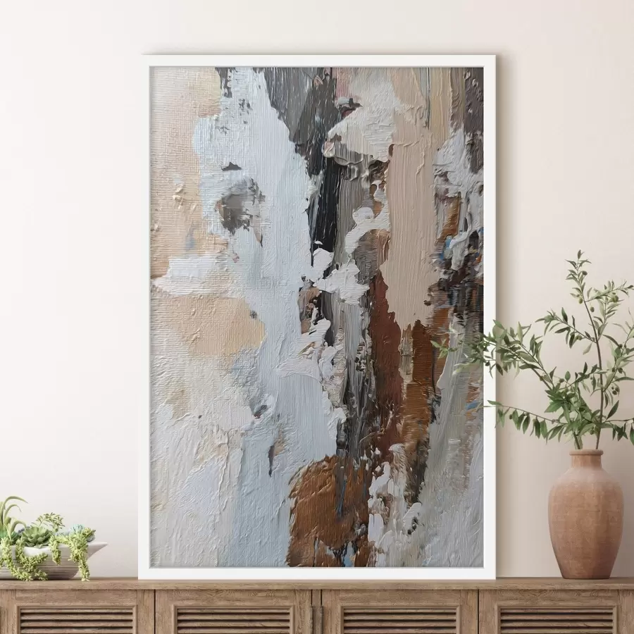 murales de pared abstracción expresiva; imitación de la pintura f48783